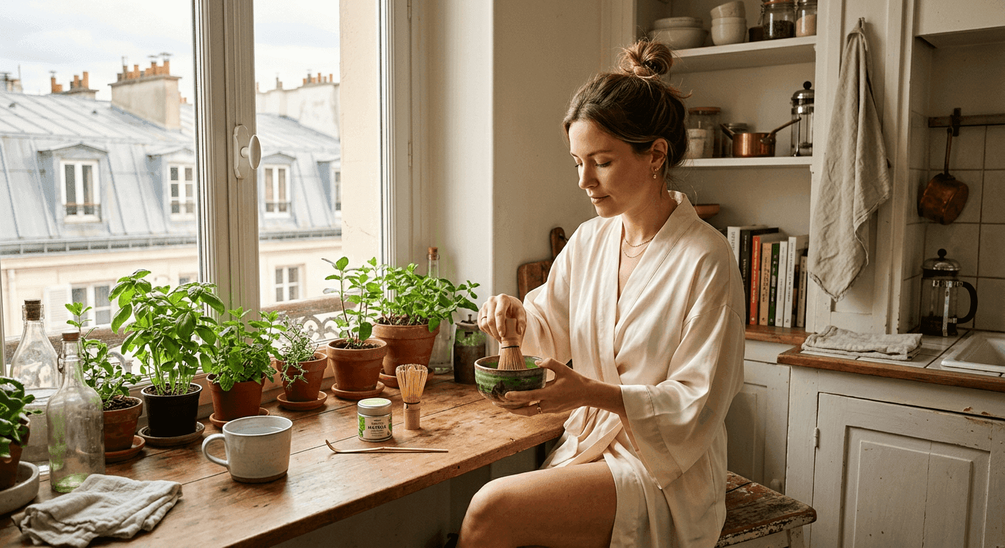 Rituel matcha du matin